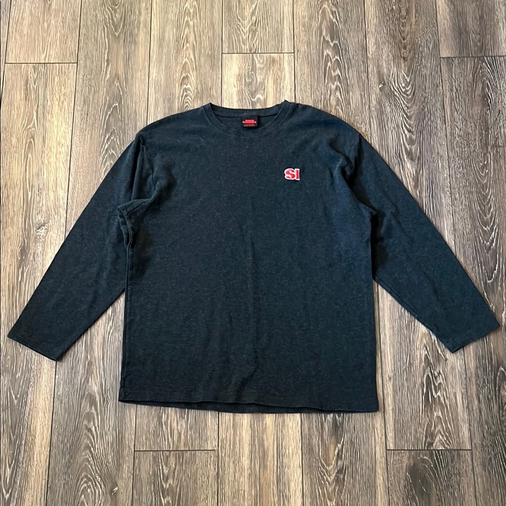 Sports Illustrated Men's XXL Gray Long Sleeve Shirt